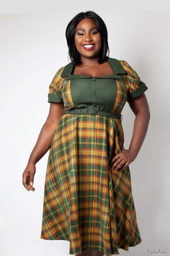 Midi Dress 50s Vintage Style Retro | eBay