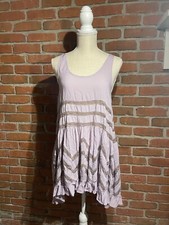 Intimately FREE PEOPLE Voilet Trapeze Slip FESTIVAL mini FLOWY Dress Lace SMALL