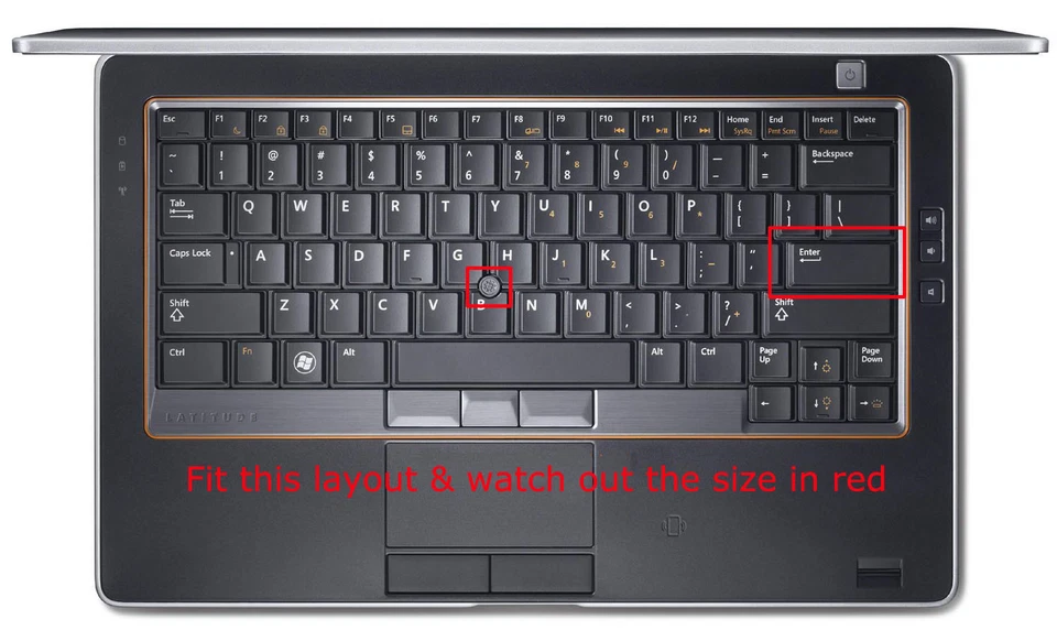 Keyboard Cover Skin for Dell E6440 E6420 E6320 E5430 E6430 E6430s E6330 E6230 - Image 3 of 4