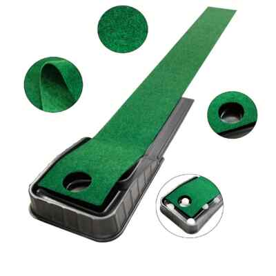 Golf Puttingmatte mit automatischer Ballrückgabe - Indoor & Outdoor Practice Green