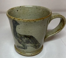 Jugtown Ware Speckled Brown Bird Mug 2015