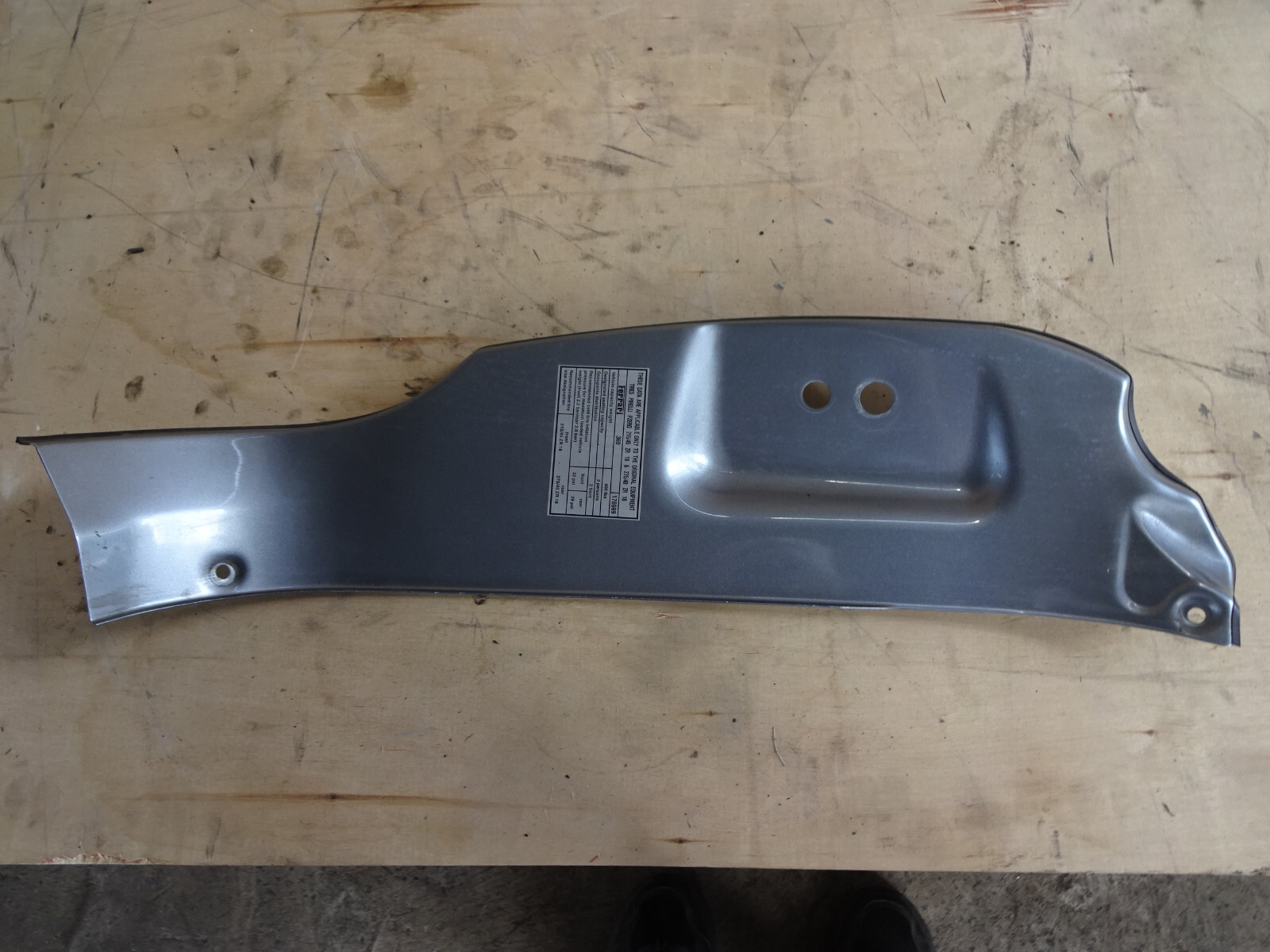 Ferrari 360- RH Inner Door Shut Strip Striker Panel Titanium Color P/N 64858800