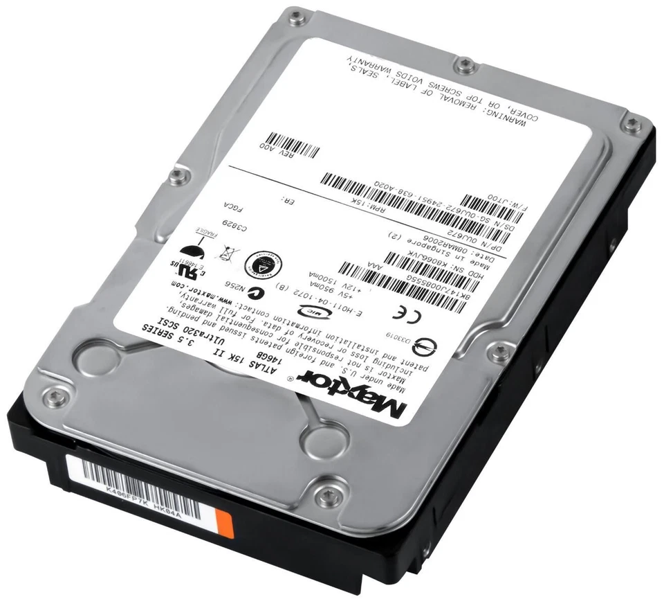 Hard Drive Dell 0UJ672 UJ672 8K147J0 146GB 15000U/Min 8MB SCSI U320 3.5'' Inch - Image 2 of 3