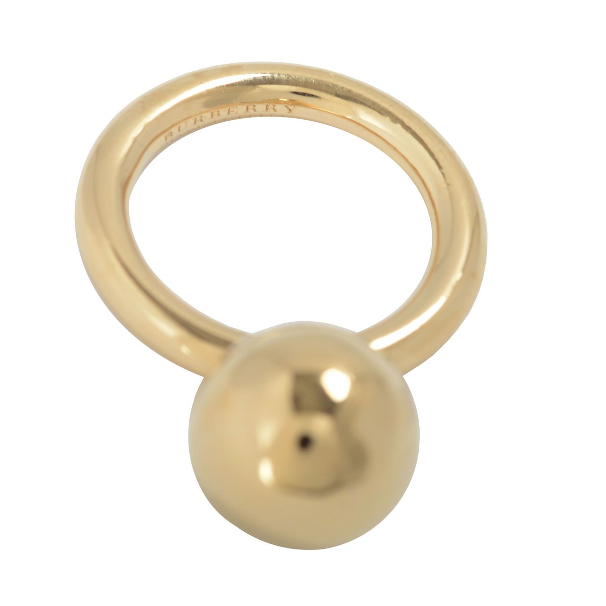 Burberry Women's Light Gold Tone Ring Pendant Sz L | eBay