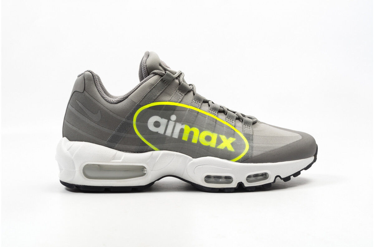 Nike Air Max 95 NS GPX Big LOGO Grey VOLT Neon AJ7183 001 Nike Air Max 95 NS GPX Big LOGO Grey VOLT Neon AJ7183 001