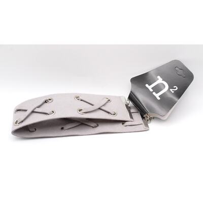1.75'' Wide Gray Velvet  Choker Necklace by N² #N2800