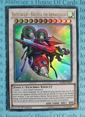 Battlewasp - Ballista the Armageddon BLHR-EN039 Ultra Rare Yu-Gi-Oh Card 1st New