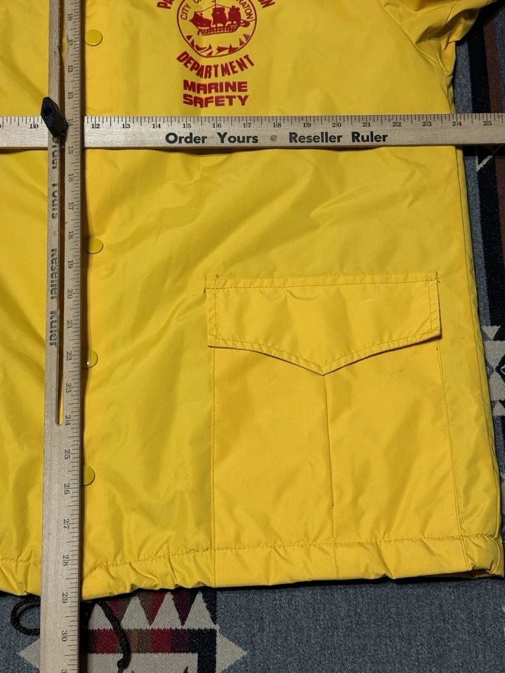 Howe Athletic Boca Marine Safety Jacket Sz L Lined Vtg Boca Raton HR - Image 4 of 4