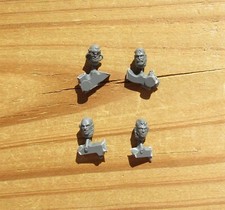 40K Black Templars Upgrades Heads Captain  Initiate Bare Heads Bits 4 Bitz