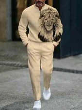 Long Sleeve Zipper Two-piece Set