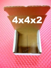 5 Small Corrugated Shipping / Gift / Storage Boxes 4''x 4''x 2''