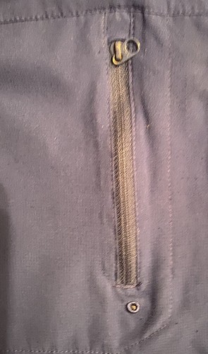 #718 Magellan Outdoors Pro Angler Blue Shirt Blue Shirt One Sm Hole On Front 3XL - Picture 10 of 14