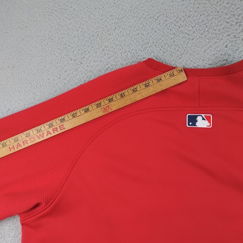 Vintage Boston Red Sox Shirt Men Extra Large Red Majestic Pullover MLB Authentic - Picture 17 of 24