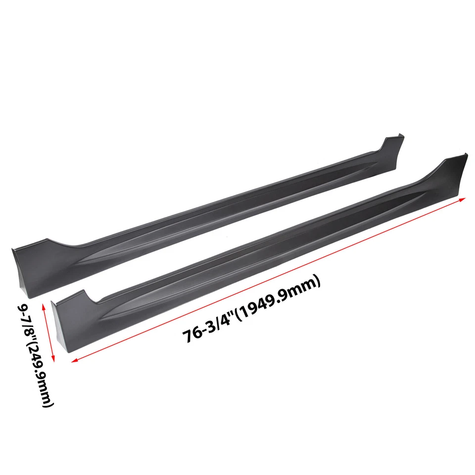 For 2006-2011 Honda Civic 4 Door Sedan Mug Pair LH RH Side Skirt Unpainted ABS Foto 2 de 4