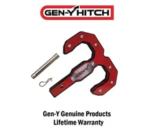 Gen-Y Hulk 16K Double Tow Hook and Hitch Step For 2" Receiver Shank Black/Red