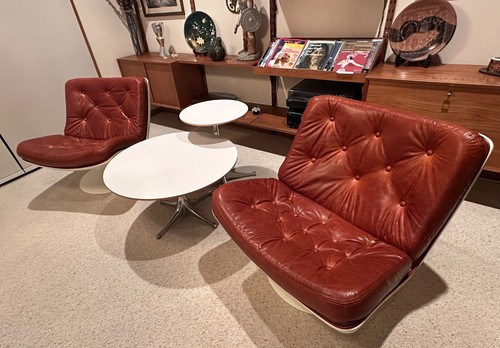 ~ARTIFORT F976 SWIVEL LOUNGE CHAIRS, by Geoffrey Harcourt (1968 - 1st Editions) - Picture 4 of 24