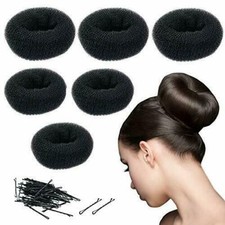 CoverYourHair Donut Bun Maker Updo Hair Accessories 6PC Hair Bun Maker 60 pins