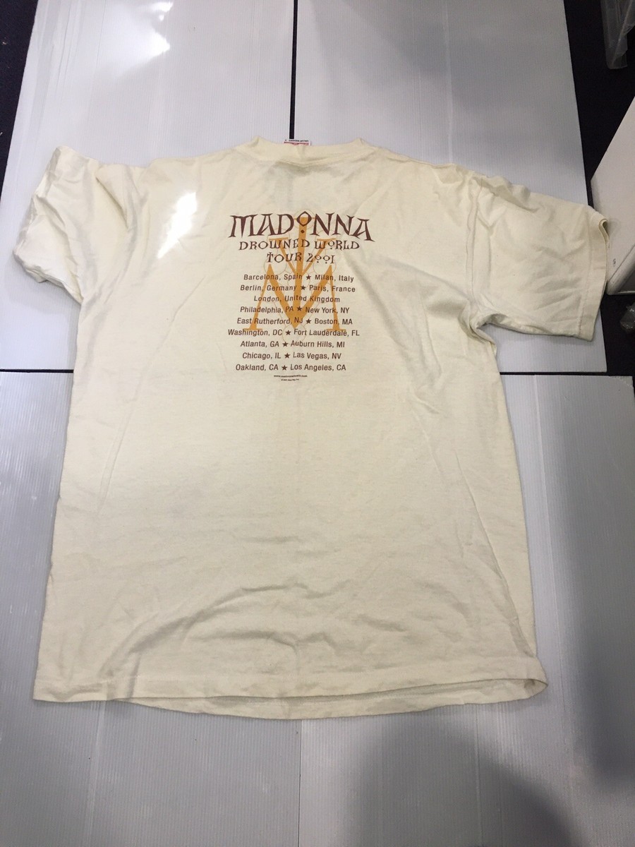 Madonna - “Drowned World Tour 2001” - Original White T-Shirt