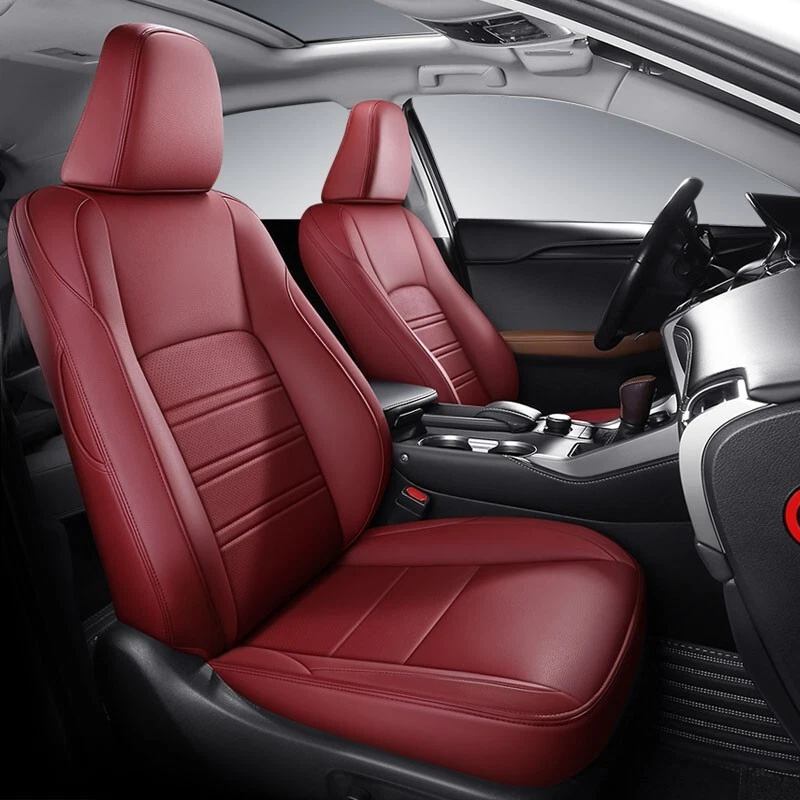 JUEGO COMPLETO DE FUNDAS DE ASIENTO DE COCHE PERSONALIZADAS DE CUERO PARA MOTOPTES LEXUS RX350L 2012-2024 Foto 4 de 4