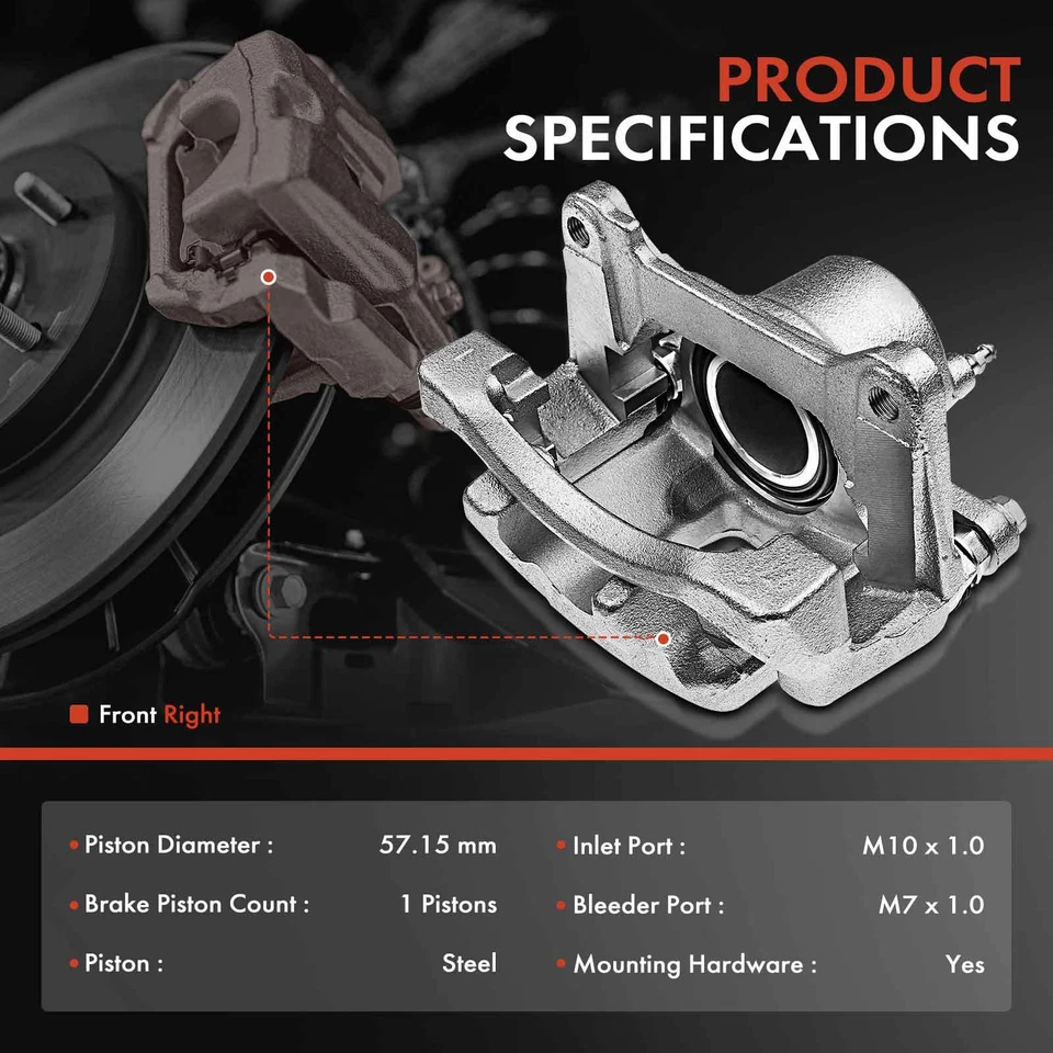 Pinza de freno con soporte para Toyota Celica 03-05 Scion tC 05-10 pasajero delantero Foto 2 de 4