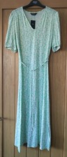 M&S Jersey V-Neck Midi Tea Dress UK 10/12/14/16/18/20 Reg