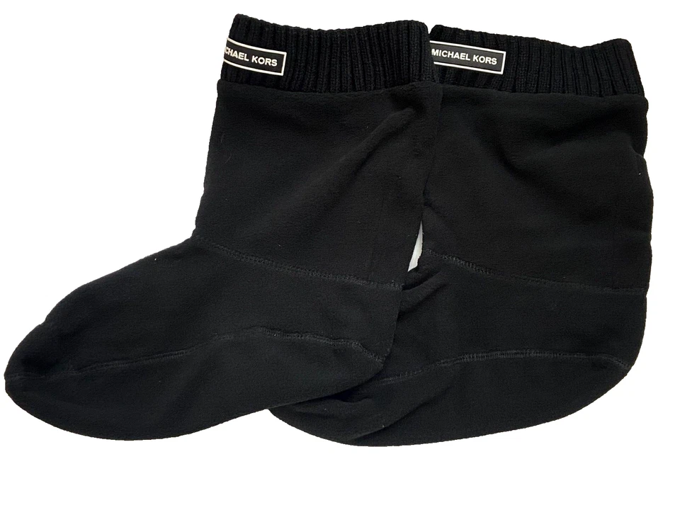 Michael Kors ~ Calcetines Bota Cortos Negro Cálido Polar ~ Talla L/XL ~ Nueva Caja Abierta Foto 3 de 3