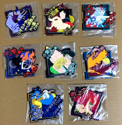 One Piece Ichiban Kuji Rubber Coaster 8 Types Complete Set Japan