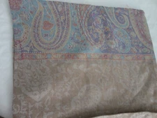 WOMEN'S FASHON PASHMINA BEIGE SELF PRINT FLORAL WARM SHAWL WRAP 84"X 52"