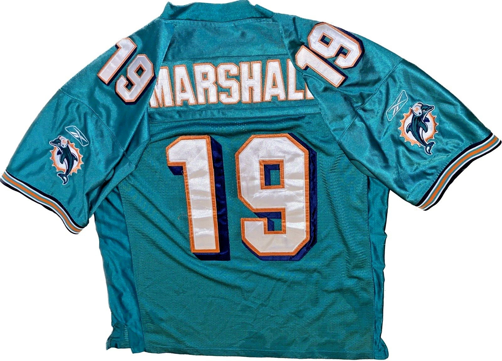 Miami Dolphins Jersey 19 Marshall Genuine Authentic Nfl Football Merchandise