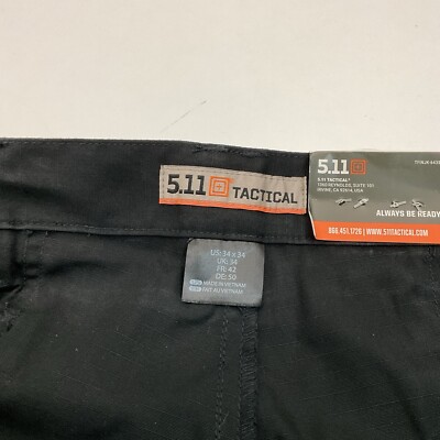 5.11 Tactical Taclite Pro Ripstop Pants, 74273 - Black 34x34 | eBay