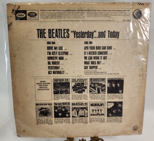 12" Vinyl Album LP The Beatles Yesterday And Today ST-8-2553 Capitol Records Yel - Foto 2 di 6