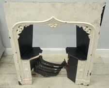 Cast Iron Fireplace White Salvage Victorian Stovax Delivery Available