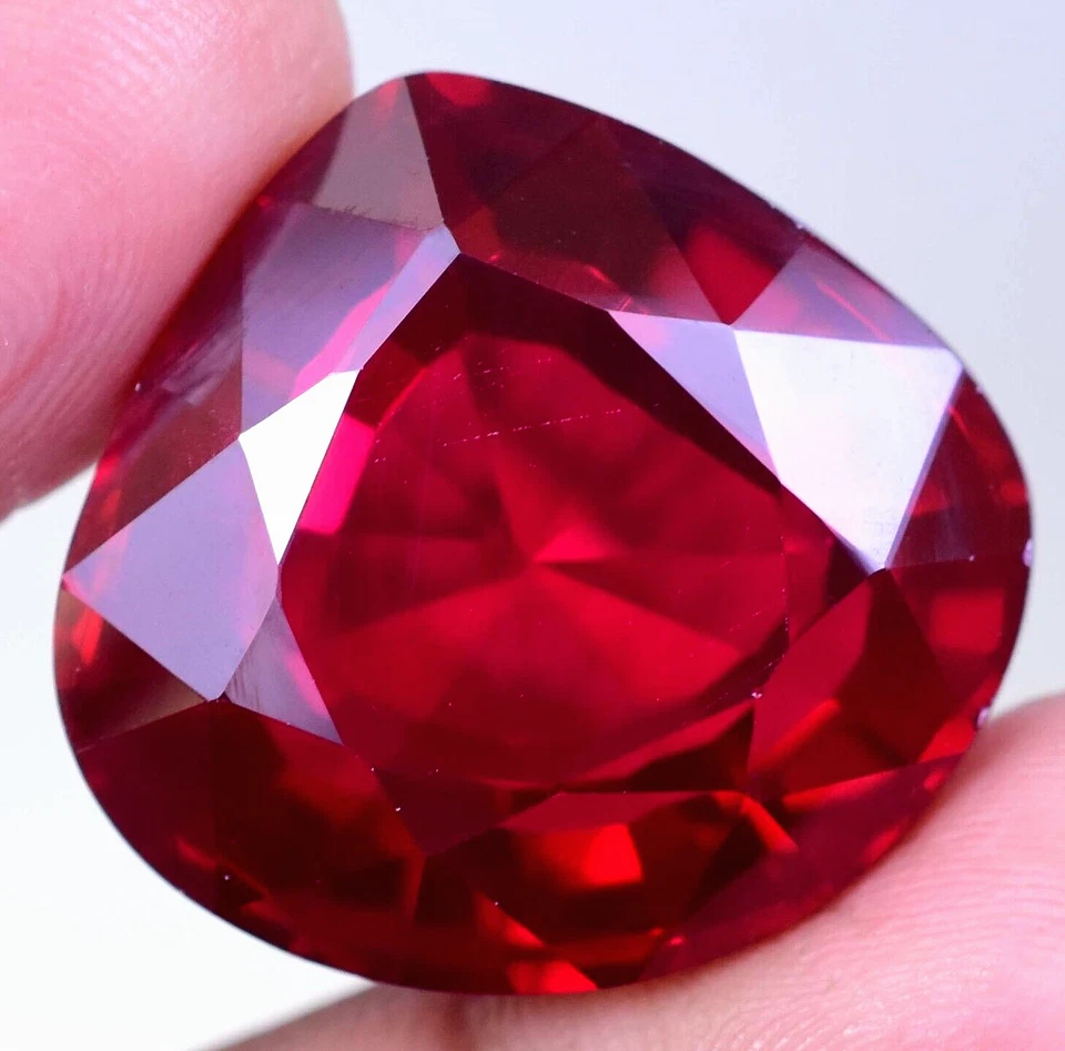 67.50 Ct Natural Mozambique Blood Red Ruby Certified Stunning Pear Cut Gemstone - Image 2 of 4