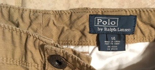 Polo by Ralph Lauren Khaki Shorts Boys/Youth/Teen size 14 - Picture 2 of 4