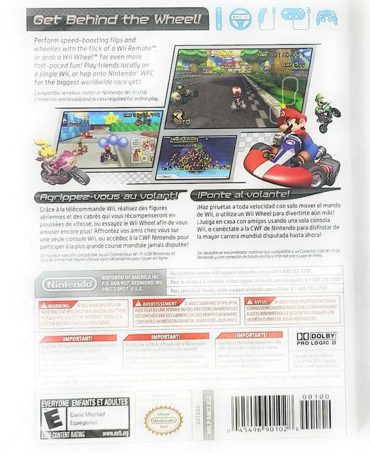 Mario Kart Wii Nintendo Wii Disc + Cover Art + Case eBay