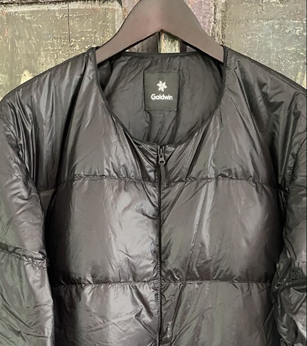 Goldwin Puffer Down Sweater,Jacket, Design In Japan, Pockets ,Black ,Mens - Picture 4 of 15