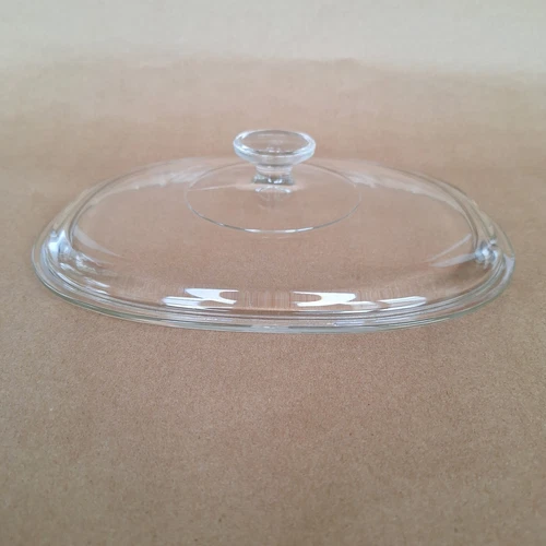 Pyrex DC 1-1/2 A Oval Domed Replacement Lid Clear 11.25 Inch x 8.75 Inch