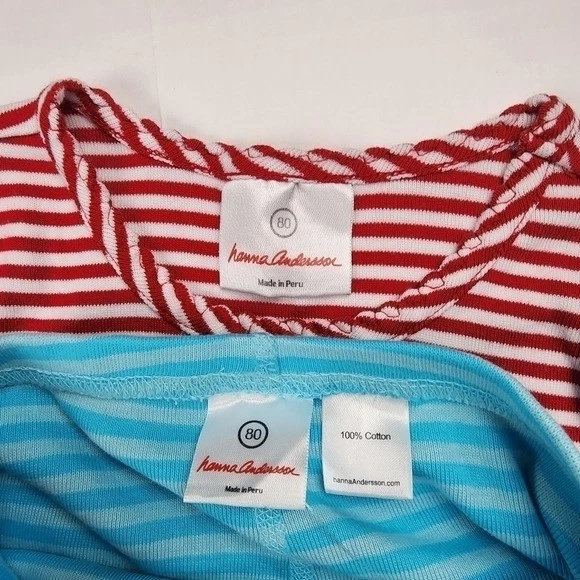 Hanna Andersson Niño Niña Conjunto Talla 80/18 - 24 Top y Pantalones Foto 3 de 4