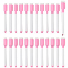 Whiteboard Pen, Fine Tip Dry Erase Rose Red White Board Markers with Eraser W...
