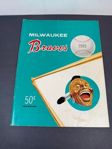1960 Milwaukee Braves Yearbook Vintage MLB Guide Book Hank Aaron