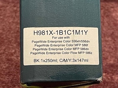 Greenbox H981X-1B1C1M1Y PageWide Enterprise Color Printer Ink