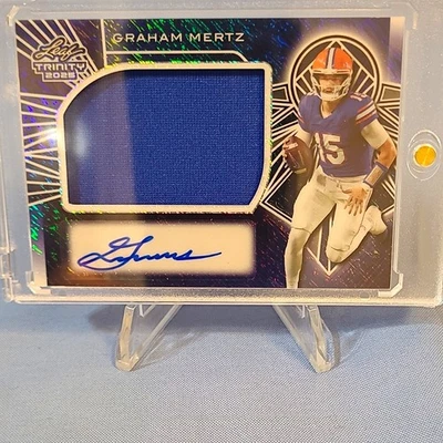 Leaf 2025 Trinity FB Graham Mertz #RMM-GM1 Patch Auto 5/5 Florida - Image 1 of 3