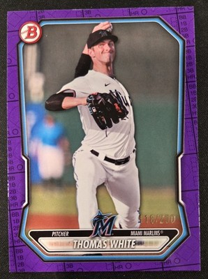 2026 Bowman Thomas White Purple Scorebook /250