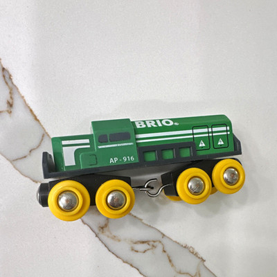 BRIO AP-916 Green Wooden Train Engine Locomotive Railroad Engine