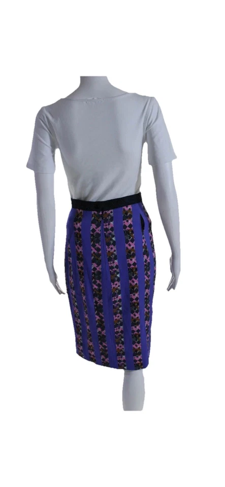 Peter Pilotto Geometric Pencil Skirt Size 4 US (8 UK) | Designer Statement - Image 3 of 4