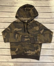 PINK Victoria s Secret Camo Hoodie Pullover Women s XS Fleece Lined Pocket