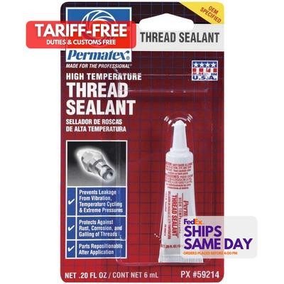 Permatex 59214, One White Pipe Sealant 6Ml Tube High Performance & Racing Parts