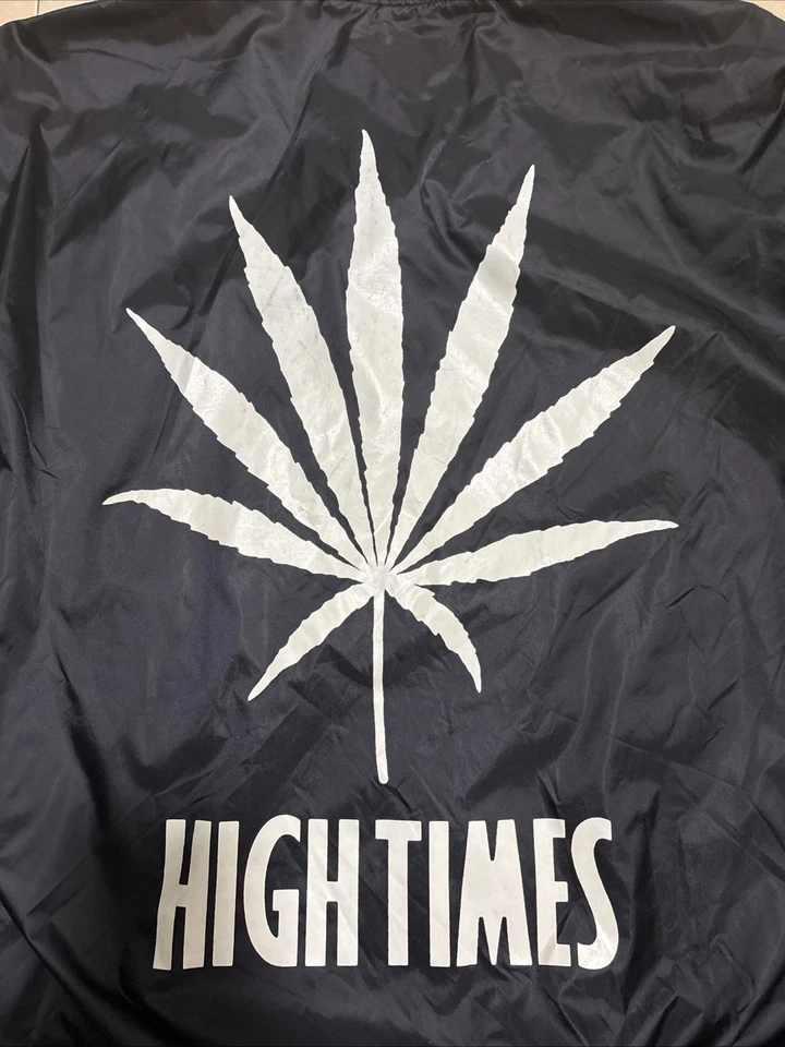 Chaqueta Bomber WACKO MARIA HIGH TIMES Nylon Poliéster Rayas Negra Rasta talla L Foto 3 de 4