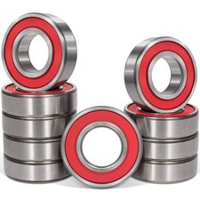 10 Pack 6205-2RS Double Rubber Seal Bearing Size 25x52x15mm