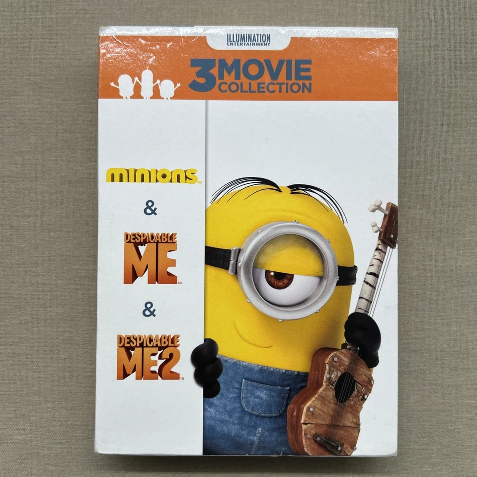 Despicable Me 1 & 2 & Minions (DVD Box Set NEW) Illumination Kid Animated Comedy - Image 2 of 4